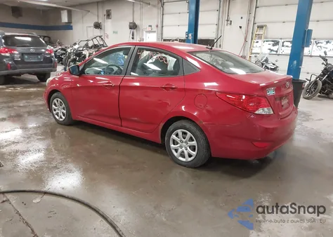 2013 Hyundai Accent Gls from USA, damaged, VIN KMHCT4AE4DU344379